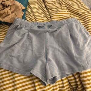 aerie Light Blue Pull-On Lounge Shorts